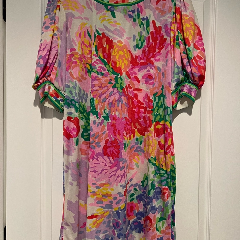 Colorful Floral Midi Dress